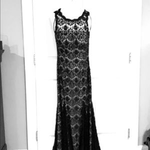 Black lace formal gown. Smoke free home